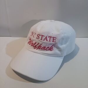 Vintage NC State Wolfpack Script HeadShots Strapback-Embroidered-Alumni Legacy